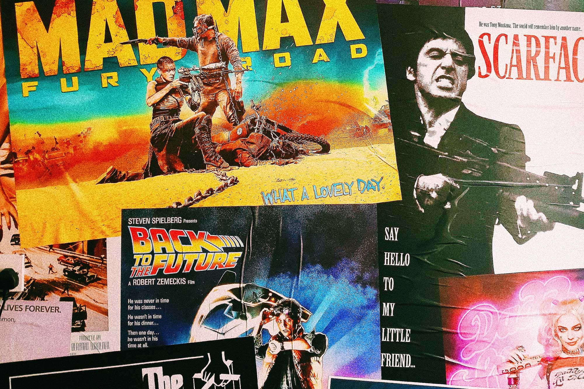 Film Genre - Poster-Collage von bekannten Filmen